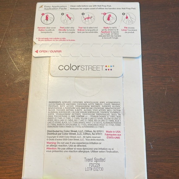 💅Color Street 100% Real Nail Polish Strips 🐆Leopard and Peach Design💅 - Picture 4 of 4